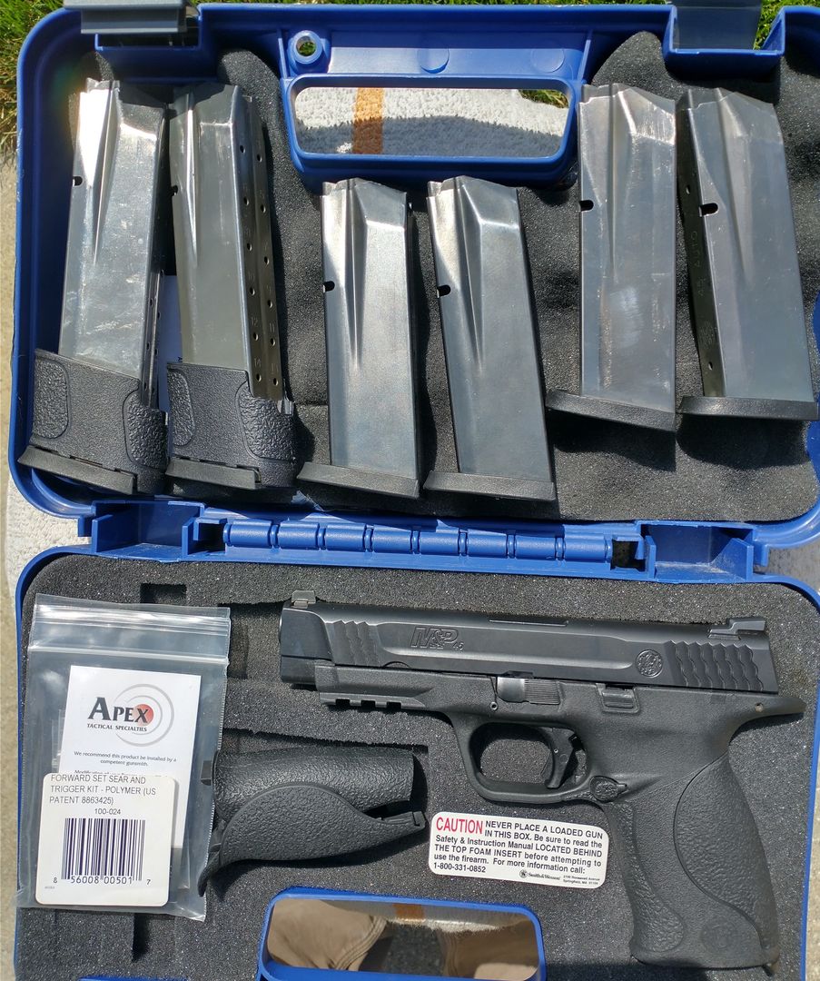 Smith & Wesson M&P 45 ACP Apex Trigger & 6 Mags